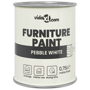 vidaXL Furniture Paint White 10 x 10 x 12 cm Wall Print