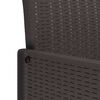 vidaXL Garden Dining Set 7 pcs Brown Polt rattan