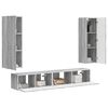 vidaXL TV Cabinet Set Wall-mounted 3 pcs Grey Sonoma Engineered Wood