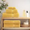 vidaXL Premium Bath Towels "SOLUND" 4 pcs Gold 100x150 cm 600 gsm