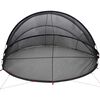 vidaXL Pool Dome Folding Manual Black 405 x 405 x 192 cm