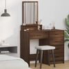 vidaXL Dressing Table Brown Oak 50 x 41 x 140 cm Engineered Wood