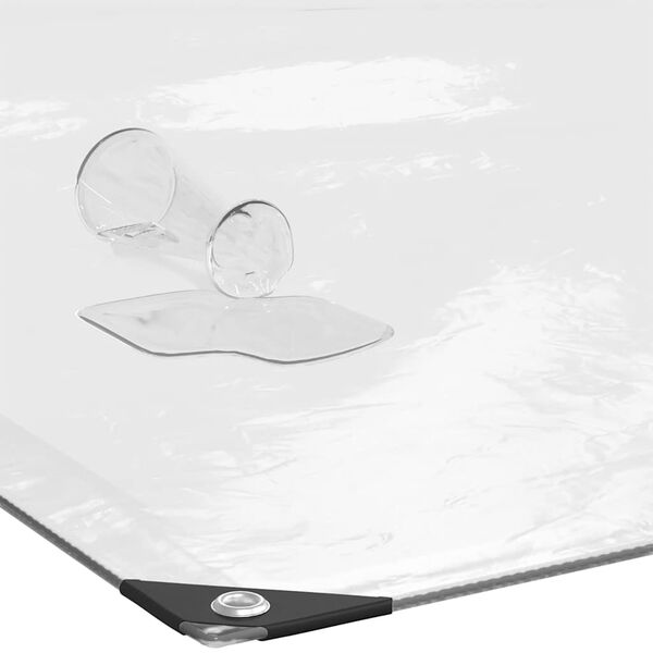 vidaXL Clear Tarpaulin with Eyelets 4x12 m Polyethylene