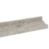 vidaXL Wall Shelves 2 pcs Concrete Grey 80x9x3 cm