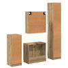 vidaXL Bathroom Furniture Set 4 pcs Artisan Oak Engineered Wood