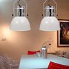 vidaXL Ceiling Lamp 2 pcs Height-adjustable Modern White Metal