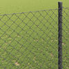 vidaXL Chain Link Fence Grey 25 x 0.4 m Steel