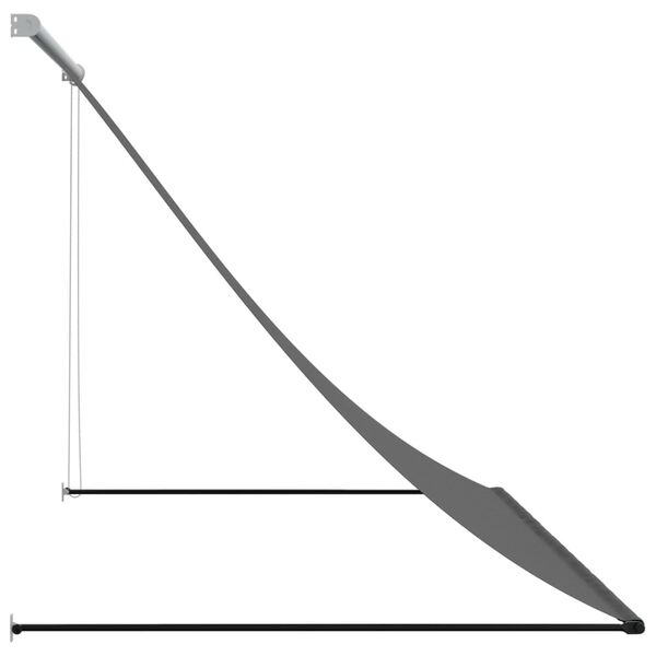 vidaXL Retractable Awning Anthracite 250x150 cm Fabric and Steel