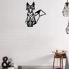 Homemania Wall Decoration Fox 33x40 cm Steel Black