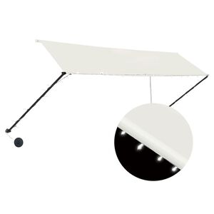 vidaXL Awning | Cream | Steel frame, 100% polyester canopy with PA coating