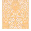 vidaXL Outdoor Carpet ARAKIL Orange and White 120x180 cm PP