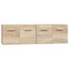 vidaXL Wall Cabinets 2 pcs Sonoma Oak 60x36.5x35 cm Engineered Wood