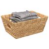 vidaXL Storage Baskets 2 pcs Natural 38 x 28 x 15 cm Water hyacinth