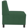 vidaXL Modular Sofa Unit Armless Jungle Green 55 x 74 x 82 cm
