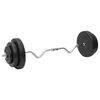 vidaXL Curl Barbell and Dumbbell with Plates 60 kg