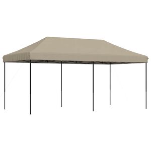 vidaXL Party Tent 292 x 580 x 315 cm Taupe Oxford Fabric