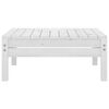 vidaXL 3 Piece Garden Lounge Set White Solid Pinewood
