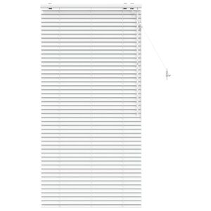 vidaXL Venetian Blind White 70 x 160 cm 35 mm Solid Paulownia Wood