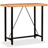 vidaXL Bar Table Solid Acacia Wood 120x60x107 cm