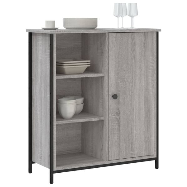 vidaXL Sideboard Grey Sonoma 70x30x80 cm Engineered Wood