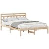 vidaXL Bed Frame Brown 120 x 190 cm Solid Pine Wood