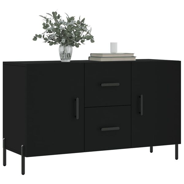 vidaXL Sideboard Black 100x36x60 cm Engineered Wood