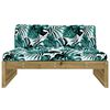 vidaXL Middle Sofa 120x80 cm Impregnated Wood Pine