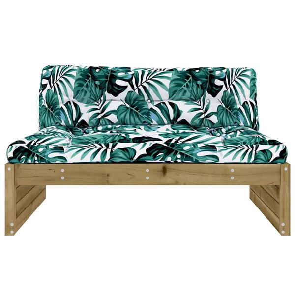 vidaXL Middle Sofa 120x80 cm Impregnated Wood Pine