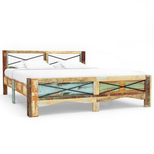 vidaXL Bed Frame without Mattress Solid Reclaimed Wood 160x200 cm