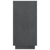 vidaXL Book Cabinet Grey 80x35x71 cm Solid Pinewood