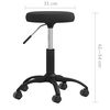 vidaXL Office Swivel Chair Black Velvet