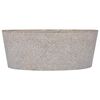 vidaXL Sink Grey &Oslash;40x15 cm Marble