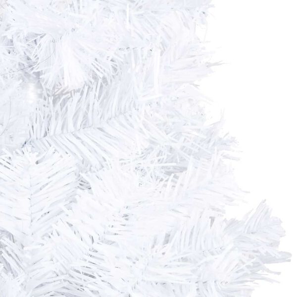 vidaXL Artificial Pre-lit Christmas Tree with Ball Set White 240 cm