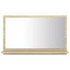 vidaXL Bathroom Mirror Sonoma Oak 60x10.5x37 cm Engineered Wood