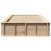vidaXL Bed Frame Wax Brown 75 x 190 cm Solid Pine Wood