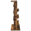 vidaXL Magazine Rack Smoked Oak 70 x 41 x 126 cm Engineered Wood