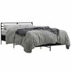 vidaXL Bed Frame without Mattress Black 135x190 cm Double