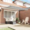 vidaXL Retractable Awning Anthracite and White 3x2.5 m Fabric&Aluminium