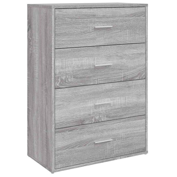 vidaXL Sideboard Grey Sonoma 60x31x84 cm Engineered Wood