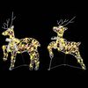 vidaXL LED Reindeers with 40 LEDs 2 pcs Warm White PET