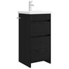 vidaXL Bathroom Vanity with Sink Black Oak 42 x 40 x 84.5 cm