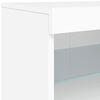vidaXL Sideboard with LED Lights White 41x37x67 cm