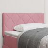 vidaXL Headboard Height Adjustable with Headboard Pink 90 cm Velvet