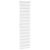 vidaXL Zebra Blind White 65x200 cm Fabric Width 60.9 cm Polyester