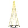vidaXL LED Christmas Tree 235 cm 1000 LEDs Warm White Steel Black