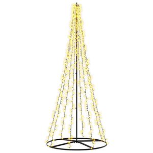 vidaXL LED Christmas Tree EKENAS 235 cm 1000 LEDs Warm White Steel