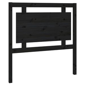 vidaXL Bed Headboard Black 95.5x4x100 cm Solid Pine Wood
