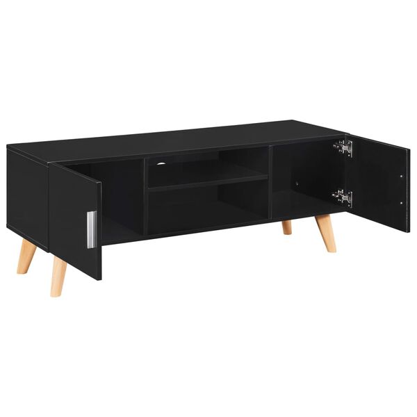 vidaXL TV Cabinet Black 120x40x46 cm MDF