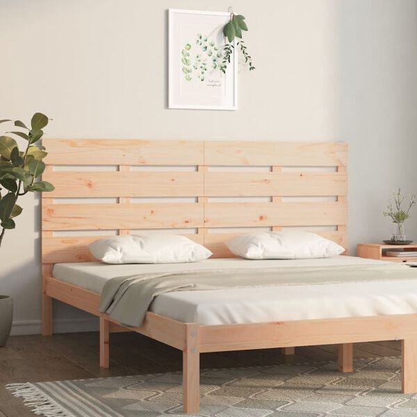 vidaXL Headboard 150x3x80 cm Solid Wood Pine