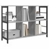 vidaXL Bookshelf Grey Sonoma 102 x 32 x 72.5 cm Engineered Wood